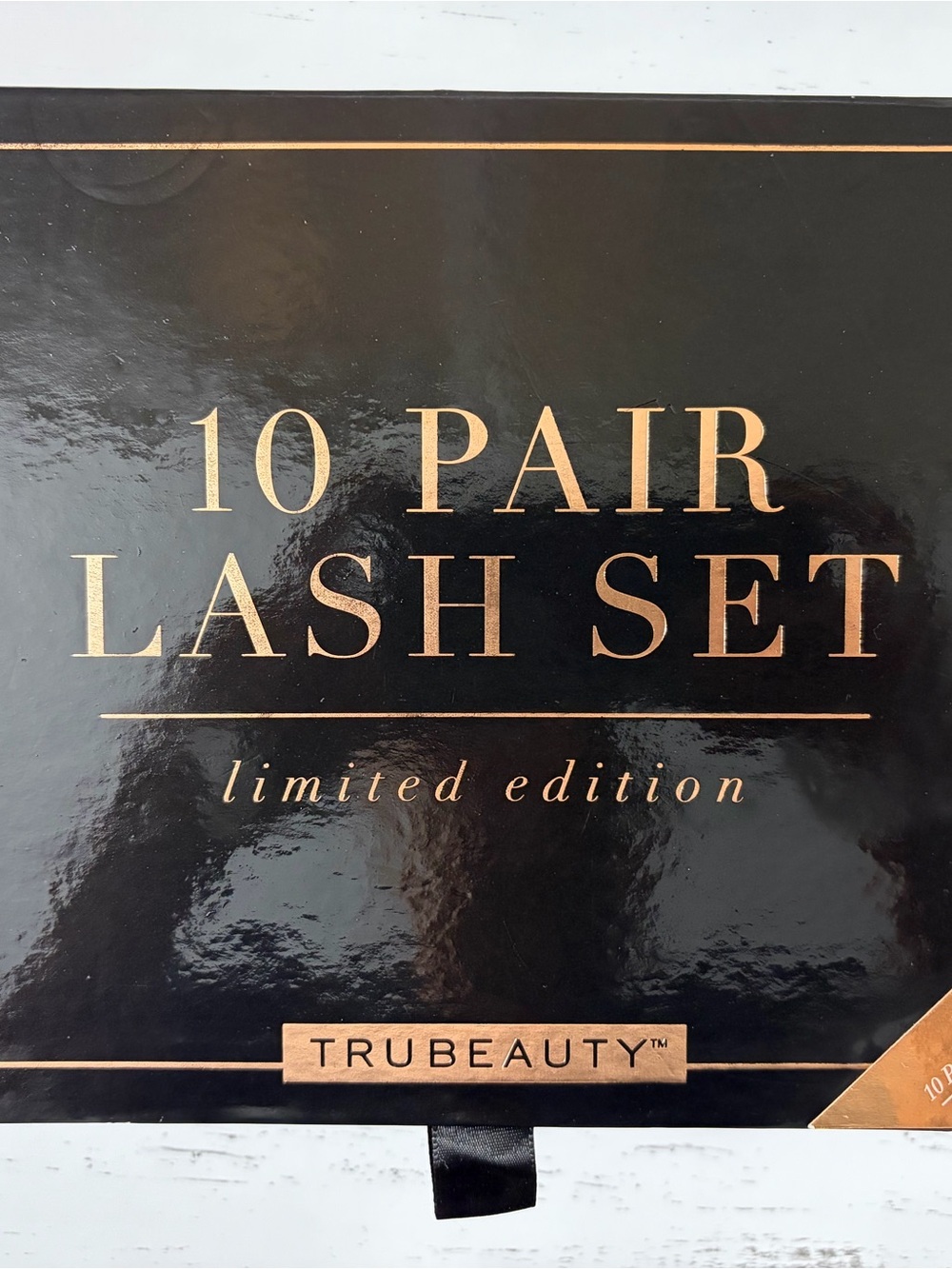 TruBeauty Limited Edition 10-Pair Lash Set — Black & Gold